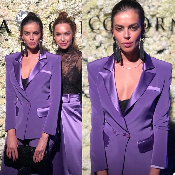 chic elegant women purple suit prom dresses double breasted patchwork blazer party streetwear casual office lady 2 pieces jacket coat, Black
chic elegant women purple suit prom dresses double breasted patchwork blazer party streetwear casual office lady 2 pieces jacket coat, Black