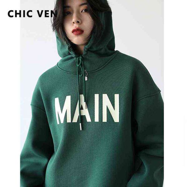 chic ven women's pullovers streetwear casual loose letter plush thick warm hooded office lady coat autumn winter 2022 t220726, Black
chic ven women's pullovers streetwear casual loose letter plush thick warm hooded office lady coat autumn winter 2022 t220726, Black