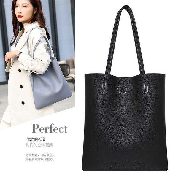 showecomfort01 store 2022 leather minimalist series large capacity bucket handbag soft leather layer cowhide tote bag female
showecomfort01 store 2022 leather minimalist series large capacity bucket handbag soft leather layer cowhide tote bag female