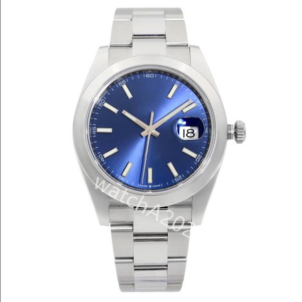 sx blue dial 41mm mechanical asia 2813 watch men business date 126300 steel automatic men's watches perpetual wristwatches, Slivery;brown
sx blue dial 41mm mechanical asia 2813 watch men business date 126300 steel automatic men's watches perpetual wristwatches, Slivery;brown