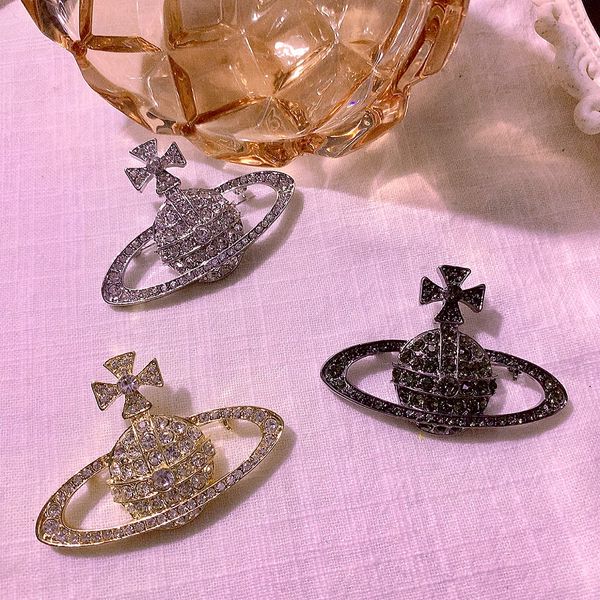 luxury designer full diamond saturn brooches fashion mens womens pendant brooche pin clothing jewelry accessories, Gray
luxury designer full diamond saturn brooches fashion mens womens pendant brooche pin clothing jewelry accessories, Gray