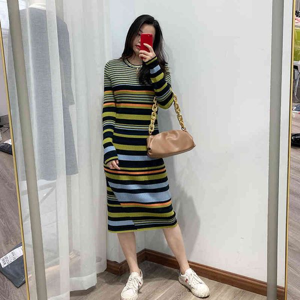 casual dresses autumn and winter color striped slim knit dress women's contrast sheep wool long sleeved skirt 2ofp, Black;gray
casual dresses autumn and winter color striped slim knit dress women's contrast sheep wool long sleeved skirt 2ofp, Black;gray