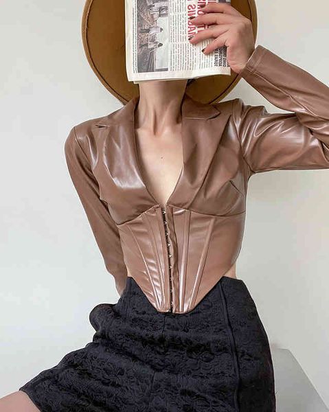 women's jackets foreign trade original single american retro locomotive style pu leather jacket design feeling fishbone breasted with s, Black;brown
women's jackets foreign trade original single american retro locomotive style pu leather jacket design feeling fishbone breasted with s, Black;brown