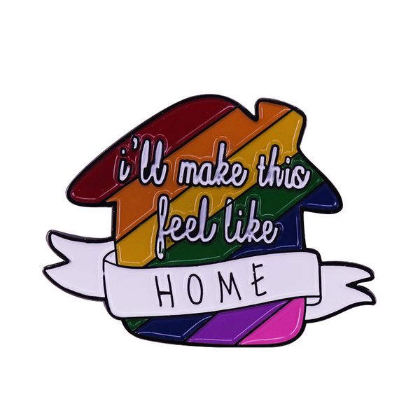 i'll make this feel like home rainbow brooch pins enamel metal badges lapel pin brooches jackets fashion jewelry accessories, Blue
i'll make this feel like home rainbow brooch pins enamel metal badges lapel pin brooches jackets fashion jewelry accessories, Blue