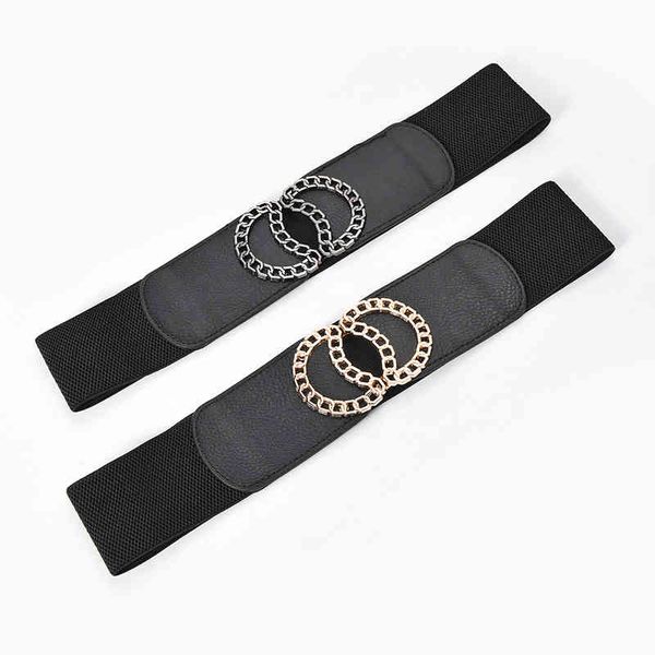 double circle decoration women's black elastic waist shaping wide waistluxury brand ladies fashion trend belt 2022 new, Black;brown
double circle decoration women's black elastic waist shaping wide waistluxury brand ladies fashion trend belt 2022 new, Black;brown