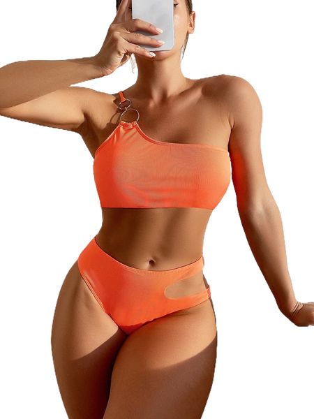 plain rib ring linked bikini swimsuit f66a#, White;black
plain rib ring linked bikini swimsuit f66a#, White;black