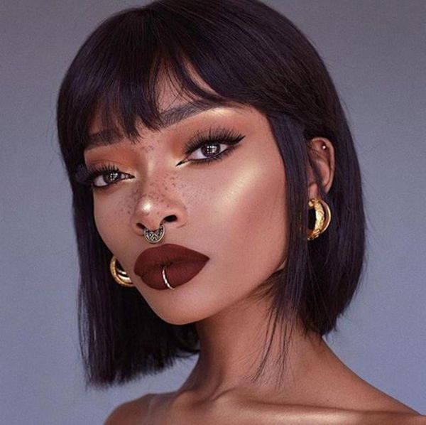 brazilian glueless full machine made straight wig with bangs fringe short bob none lace human hair wig for women, Black;brown
brazilian glueless full machine made straight wig with bangs fringe short bob none lace human hair wig for women, Black;brown