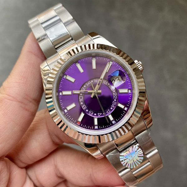 sky luxury men's watch 40mm wristwatches automatic mechanical sapphire mirror stainless steel strap double rotating week multifunctiona, Slivery;brown
sky luxury men's watch 40mm wristwatches automatic mechanical sapphire mirror stainless steel strap double rotating week multifunctiona, Slivery;brown