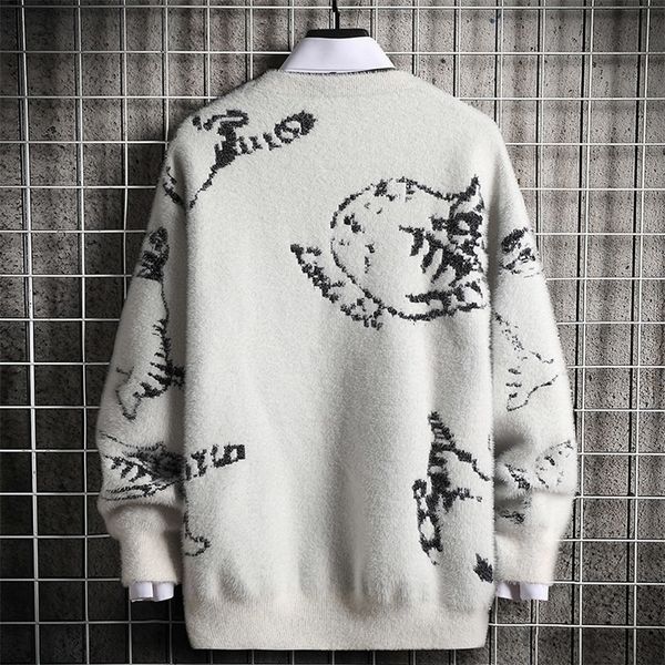 singleroad oversized mens knitted sweater men winter cat sweaters pullover jumper hip hop harajuku korean white sweater men 201203, White;black
singleroad oversized mens knitted sweater men winter cat sweaters pullover jumper hip hop harajuku korean white sweater men 201203, White;black