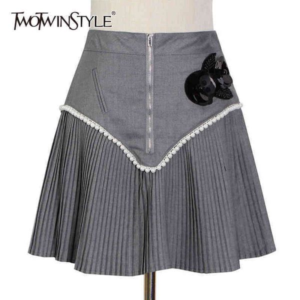 appliques patchwork pleated skirt for women high waist a line mini skirts female fashion clothing summer 210423, Black
appliques patchwork pleated skirt for women high waist a line mini skirts female fashion clothing summer 210423, Black
