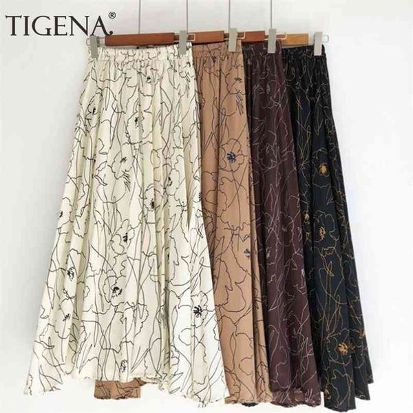 tigena 90cm bohemian long maxi skirt women summer korean fashion print chiffon skirt female boho sun high waist skirt 210325, Black
tigena 90cm bohemian long maxi skirt women summer korean fashion print chiffon skirt female boho sun high waist skirt 210325, Black