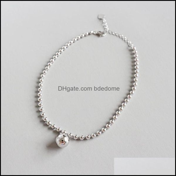 anklets fashion 100% s925 sterling bead ball foot chain anklet bracelet fine sier woman beach party gift drop delive bdedome dh7lj, Red;blue
anklets fashion 100% s925 sterling bead ball foot chain anklet bracelet fine sier woman beach party gift drop delive bdedome dh7lj, Red;blue