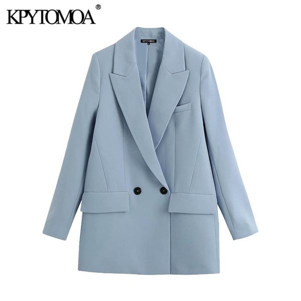 kpytomoa women 2020 fashion office wear double breasted blazers coat vintage pockets loose fitting female outerwear chic lj200911, White;black
kpytomoa women 2020 fashion office wear double breasted blazers coat vintage pockets loose fitting female outerwear chic lj200911, White;black