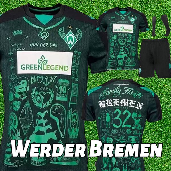 21 22 werder bremen soccer jerseys special version marvin ducksch leonardo bittencourt black green 2021 2022 how deep is your love football, Black;yellow
21 22 werder bremen soccer jerseys special version marvin ducksch leonardo bittencourt black green 2021 2022 how deep is your love football, Black;yellow