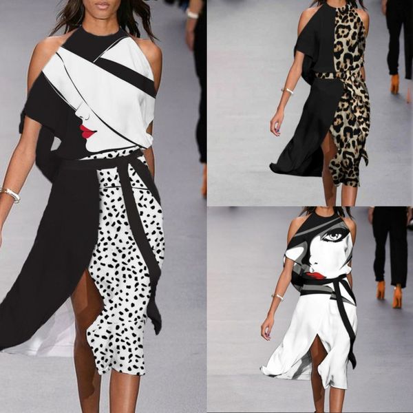 retro pattern print dress women elegant short sleeve off shoulder midi es summer office halter loose slit party 220521, Black;gray
retro pattern print dress women elegant short sleeve off shoulder midi es summer office halter loose slit party 220521, Black;gray