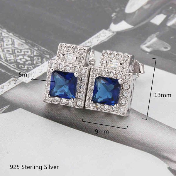 925 sterling silver female luxury wedding 6mm yellow green blue crystal trend engagement jewelry earring for women bride, Golden;silver
925 sterling silver female luxury wedding 6mm yellow green blue crystal trend engagement jewelry earring for women bride, Golden;silver