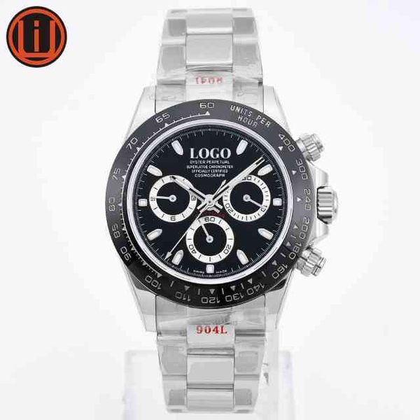 mens luxury watches r wristwatcheshigh-end watch 4130 movement timing function 904l steel 116500ln luxury watch owye, Slivery;brown