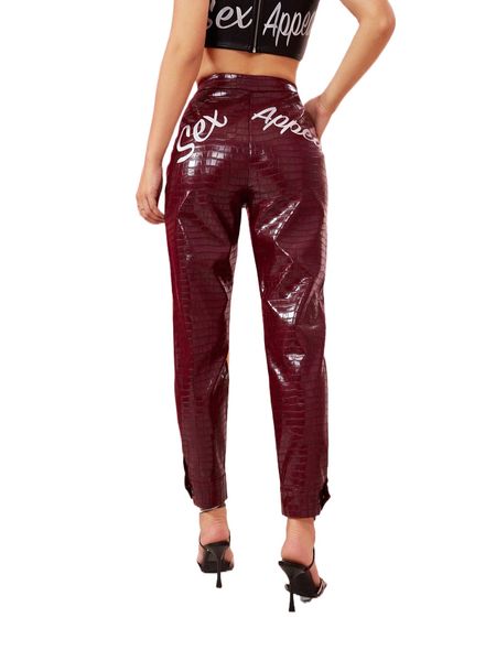 x stefanoni studio letter graphic crocodile embossed pu leather pants v8ca#, Black;white
x stefanoni studio letter graphic crocodile embossed pu leather pants v8ca#, Black;white