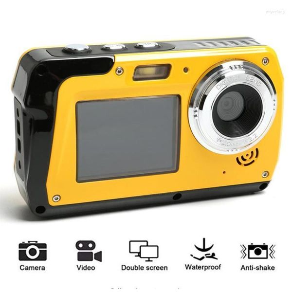 Image of Digital Cameras Professional 48MP 16 Zoom Point Underwater Camera HD 1080P Dual Screen Video Camcorder Shoots Sports Waterproof CameraDigita