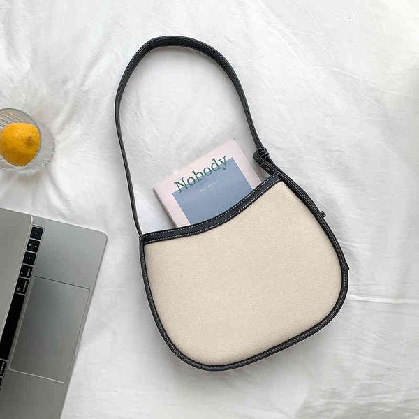 women's canvas shoulder bag 2022 pu stitching casual handbag fashion simple ladies underarm bags purse bolso mujer
women's canvas shoulder bag 2022 pu stitching casual handbag fashion simple ladies underarm bags purse bolso mujer