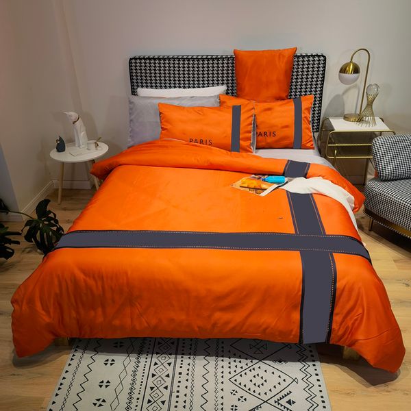 orange print bedding sets fashion letters designer 4 pieces set trendy soft touch homely sheet pillow cover
orange print bedding sets fashion letters designer 4 pieces set trendy soft touch homely sheet pillow cover
