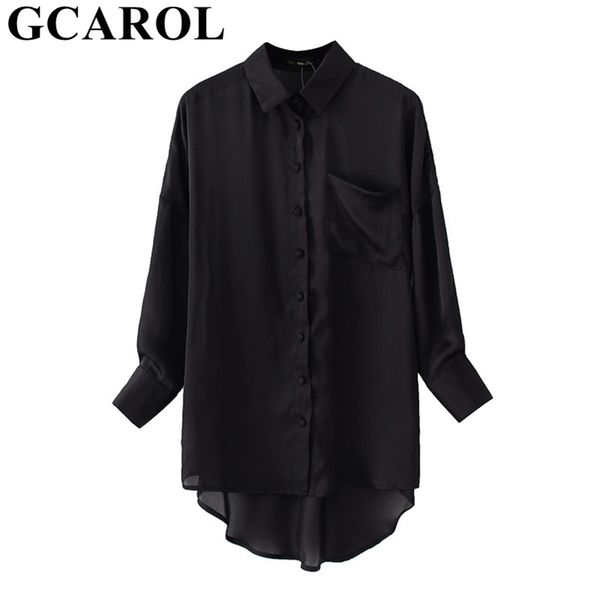 gcarol women black asymmetric long blouse 30% cotton casual high street oversized girlsbottoming shirt chic 210401, White
gcarol women black asymmetric long blouse 30% cotton casual high street oversized girlsbottoming shirt chic 210401, White