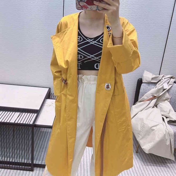 women's trench coats medium length windbreaker coat temperament random irregular lapel solid color loose spring and autumn high end, Tan;black
women's trench coats medium length windbreaker coat temperament random irregular lapel solid color loose spring and autumn high end, Tan;black