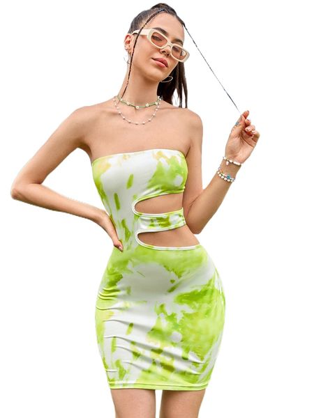 tie dye cut out bodycon tube dress 10ek#, Black;gray
tie dye cut out bodycon tube dress 10ek#, Black;gray