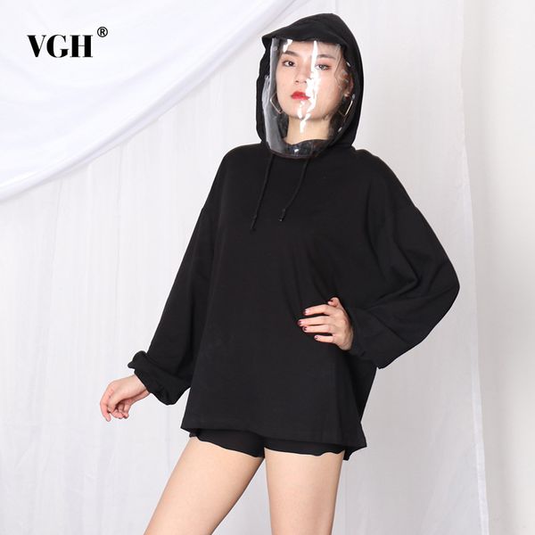 casual patchwork sweatshirt for women hooded collar long sleeve minimalist solid sweatshirts female fashion clothing 210507, Black
casual patchwork sweatshirt for women hooded collar long sleeve minimalist solid sweatshirts female fashion clothing 210507, Black