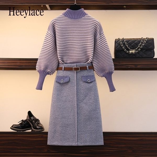 fashion autumn winter knit set two piece turtlneck stripe pullover sweater midi wool skirt 2pcs coat set elegant suit women y200110, White
fashion autumn winter knit set two piece turtlneck stripe pullover sweater midi wool skirt 2pcs coat set elegant suit women y200110, White