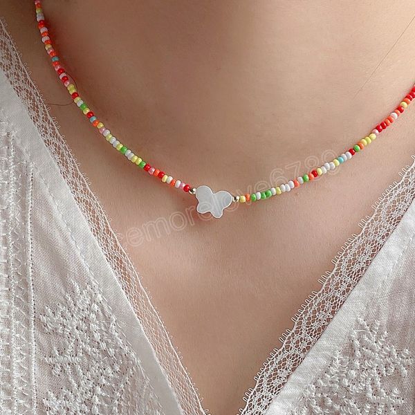 natural shell butterfly choker necklace women fashion bohemian colorful beaded necklaces y2k jewelry, Golden;silver
natural shell butterfly choker necklace women fashion bohemian colorful beaded necklaces y2k jewelry, Golden;silver