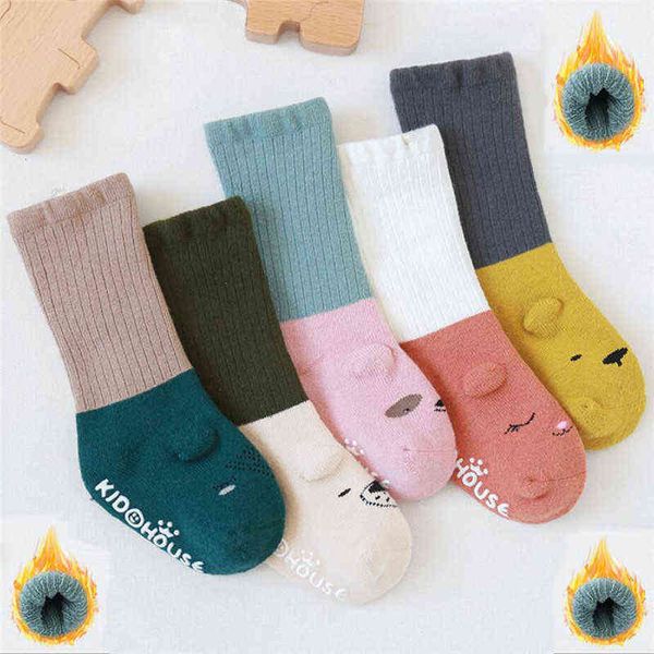 autumn winter baby socks thicker warm socks newborn cartoon antislip floor socks for year j220621, Pink;yellow
autumn winter baby socks thicker warm socks newborn cartoon antislip floor socks for year j220621, Pink;yellow