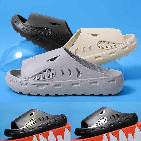 men's 2022 shark sandals summer beach shoes outdoor casual sneakers bathroom slippers zapatillas de hombre designer classic luxury, Black
men's 2022 shark sandals summer beach shoes outdoor casual sneakers bathroom slippers zapatillas de hombre designer classic luxury, Black