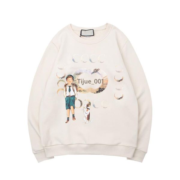 22ss italy new classic letter boy cartoon printed sweatshirt early autumn winter limited man women crewneck pullover fashion high end design, Black
22ss italy new classic letter boy cartoon printed sweatshirt early autumn winter limited man women crewneck pullover fashion high end design, Black