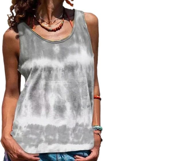 2022 amazon wish europe and the united states cross-border summer new women's positioning printing sleeveless vest t-shirt women u34b#, White
2022 amazon wish europe and the united states cross-border summer new women's positioning printing sleeveless vest t-shirt women u34b#, White