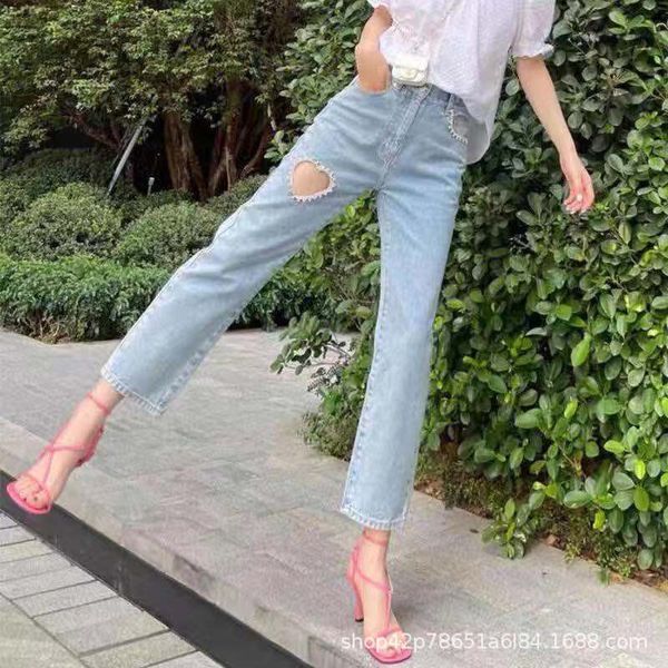 women's jeans designer kim21ss spring and summer new crystal love hollow out trouser bag side length jeans women jqaf, Blue
women's jeans designer kim21ss spring and summer new crystal love hollow out trouser bag side length jeans women jqaf, Blue