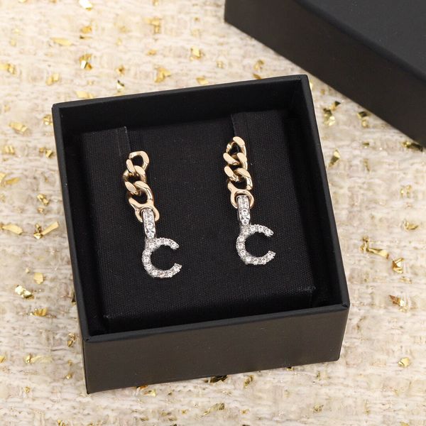 2022 charm drop earring in 18k gold plated and silver color with diamonds for women wedding jewelry gift have box stamp chain ps7647, Golden
2022 charm drop earring in 18k gold plated and silver color with diamonds for women wedding jewelry gift have box stamp chain ps7647, Golden