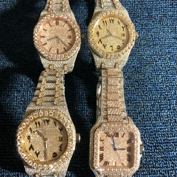 3 types new version moissanite stones watches rose gold&silver pass test mens diamond mechanical eta movement luxury full iced out 2-tone sh, Slivery;brown
3 types new version moissanite stones watches rose gold&silver pass test mens diamond mechanical eta movement luxury full iced out 2-tone sh, Slivery;brown