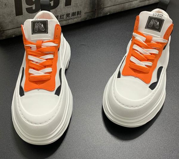men platform little white shoes sneakers lace-up increase breathable splicing loafers luxury fashion flats round toes comfort casual party s, Black
men platform little white shoes sneakers lace-up increase breathable splicing loafers luxury fashion flats round toes comfort casual party s, Black