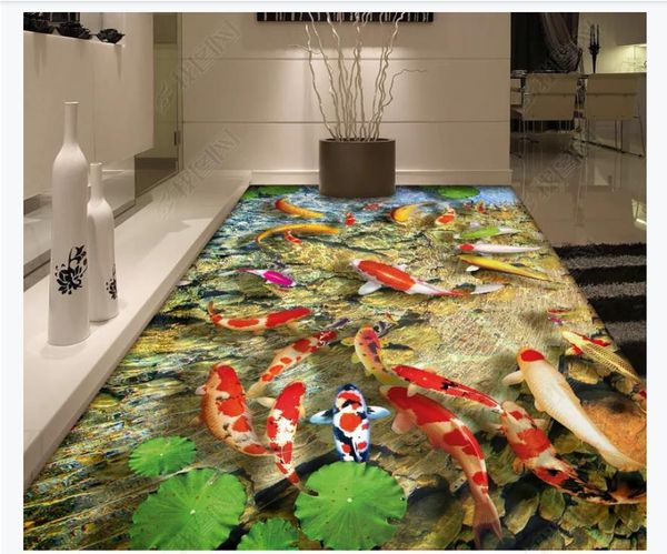 custom p flooring wallpaper 3d wall stickers modern chinese lotus fish bathroom living room 3d floor painting walls papers home decoration
custom p flooring wallpaper 3d wall stickers modern chinese lotus fish bathroom living room 3d floor painting walls papers home decoration