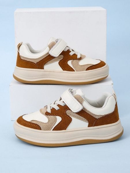 boys colorblock hook-and-loop fastener skate shoes she, Black 
boys colorblock hook-and-loop fastener skate shoes she, Black