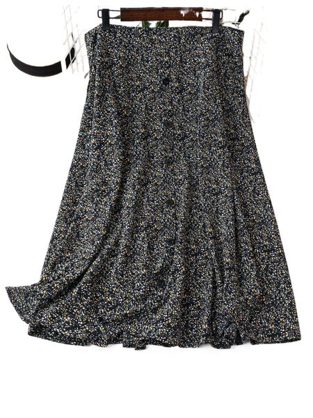 plus ditsy floral button front skirt x2yp#, Black
plus ditsy floral button front skirt x2yp#, Black