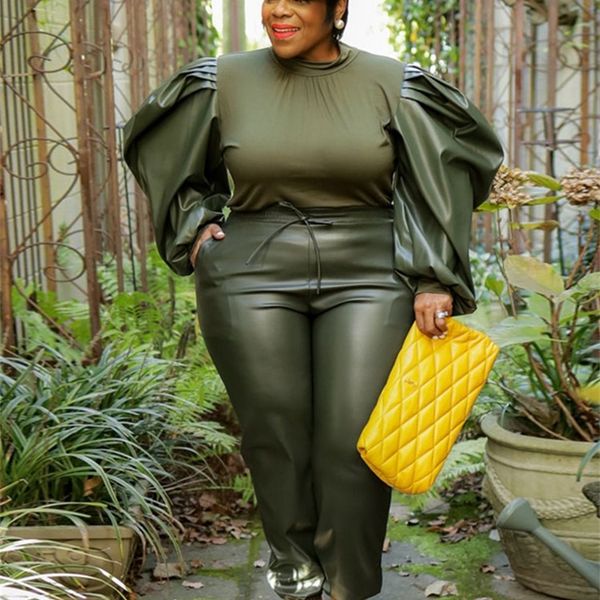 woman plus size two piece suit women knitted long sleeve and pant streetwear pu leather outfits wholesale bulk drop 220813, Black
woman plus size two piece suit women knitted long sleeve and pant streetwear pu leather outfits wholesale bulk drop 220813, Black