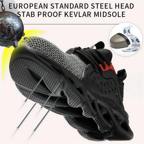 work safety boot for men anti-smashing construction safety shoes steel toe cap indestructible sneakers 201223237b, Black;brown
work safety boot for men anti-smashing construction safety shoes steel toe cap indestructible sneakers 201223237b, Black;brown
