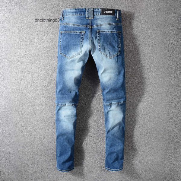 european and american designer men trend amirs spring men's zipper blue slim fit jeans small leg motorcycle pants #1072
european and american designer men trend amirs spring men's zipper blue slim fit jeans small leg motorcycle pants #1072