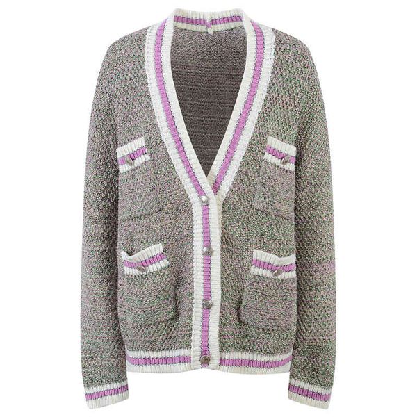 women's jackets french style striped edge knitted cardigan women's wear spring and summer tweed contrast loose coat akmq, Black;brown
women's jackets french style striped edge knitted cardigan women's wear spring and summer tweed contrast loose coat akmq, Black;brown