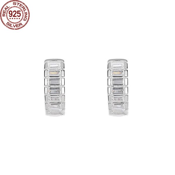 new arrival s925 pure tremella button female simple temperament square zircon charm earrings export jewelry for women girls korean style, Golden 
new arrival s925 pure tremella button female simple temperament square zircon charm earrings export jewelry for women girls korean style, Golden