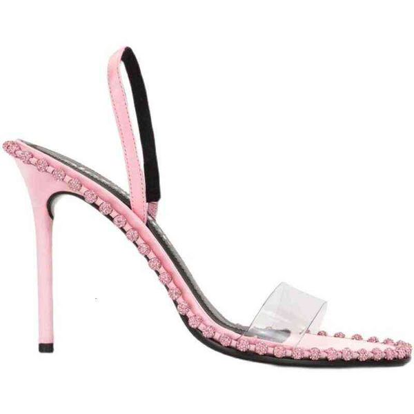 rhinestone round head one line with thin heel fairy sandals, fashionable and versatile high heels, Black;white 
rhinestone round head one line with thin heel fairy sandals, fashionable and versatile high heels, Black;white