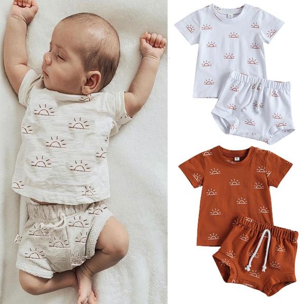 0-3years newborn baby boys set girls summer casual outfits sun print o-neck t-shirts shorts pants children holiday cotton clothing, White
0-3years newborn baby boys set girls summer casual outfits sun print o-neck t-shirts shorts pants children holiday cotton clothing, White
