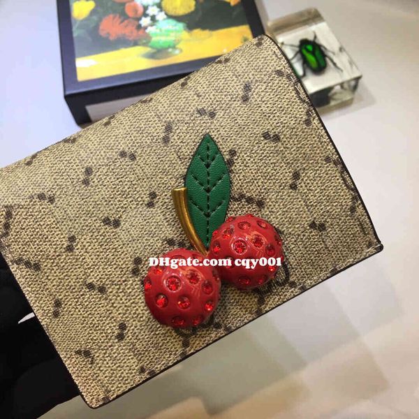 476050 brand luxury designer wallets double g 2021 leather cardholder women wallet designer cherry purse business credit card trend, Red;black
476050 brand luxury designer wallets double g 2021 leather cardholder women wallet designer cherry purse business credit card trend, Red;black